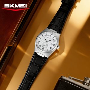 SKMEI 9390 Men’s Quartz Watch (White Dail)