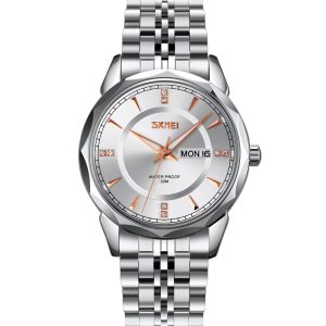 Skmei 9268 Men’s Quartz Watch (Sliver Belt)
